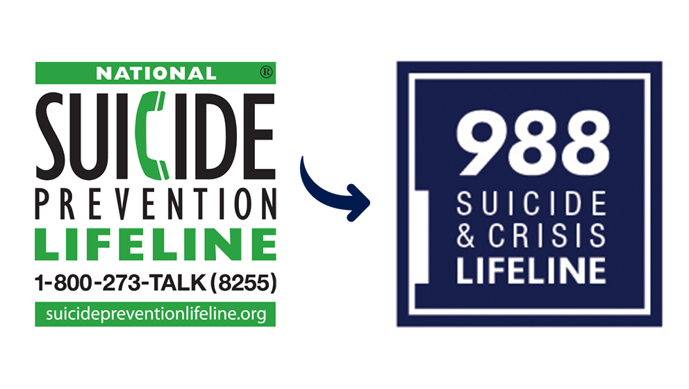 National Suicide Prevention Lifeline: 1-800-273-TALK (8255). SuicidePreventionLifeline.org. 988: Suicide and Crisis Lifeline.