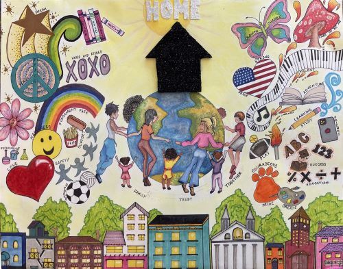 2024 What Home Means to Me poster contest winning artwork. 